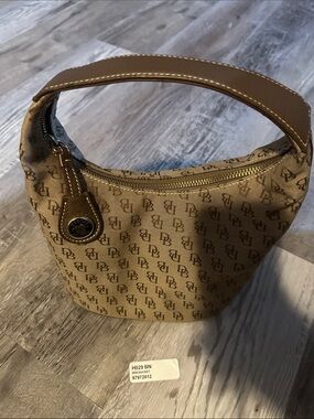 Vintage Dooney & Bourke H029 Brown Signature Mini Bucket Bag